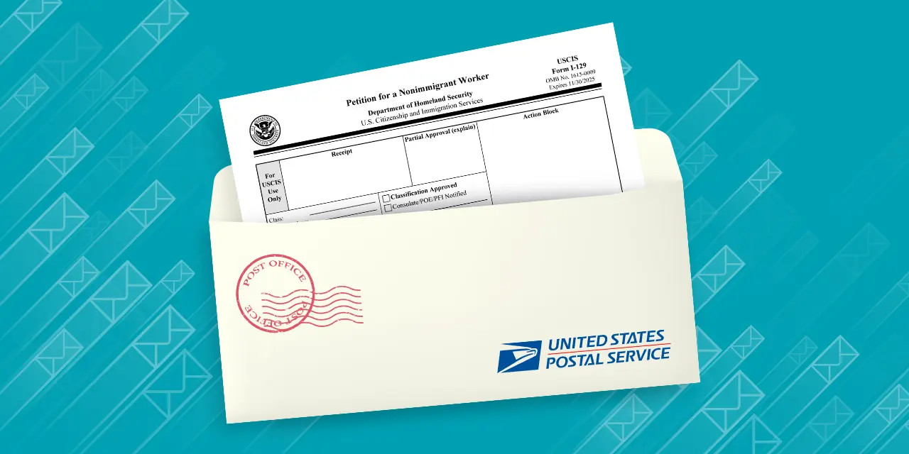 NOVIDADE: Visto pelo correio nos EUA