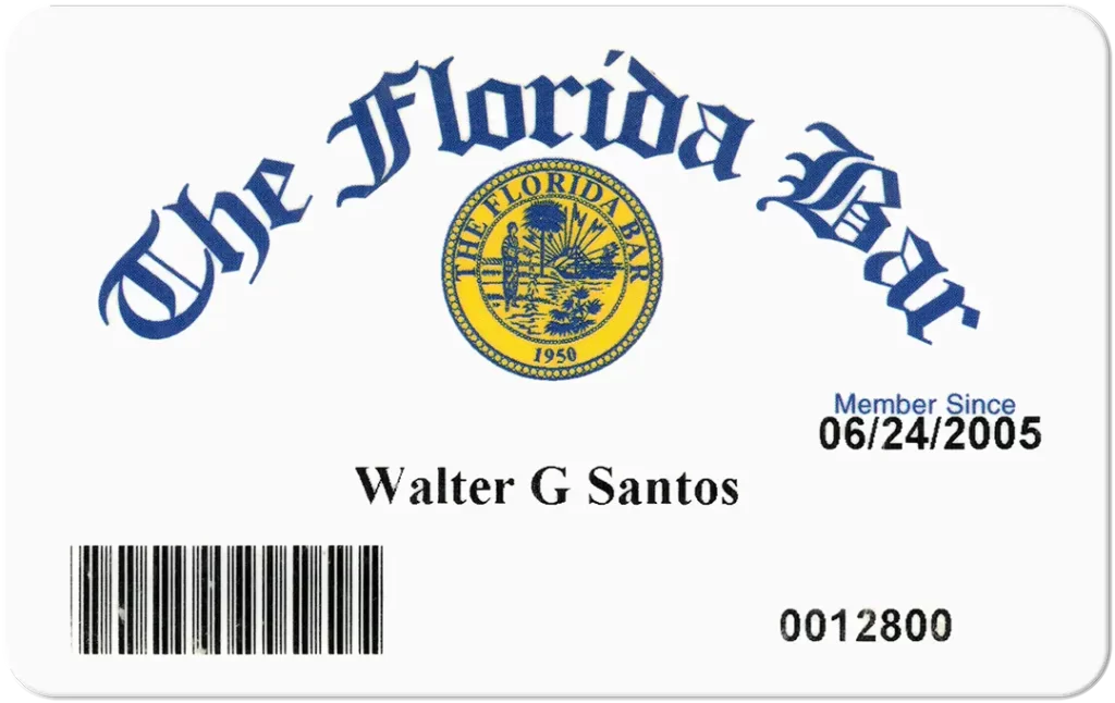 Florida Bar - Dr. Walter Santos