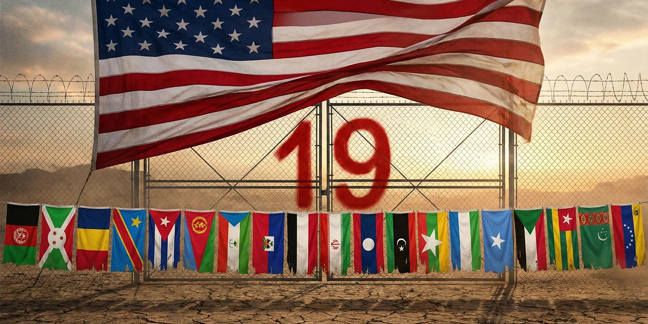 Imigração suspensa para 19 países