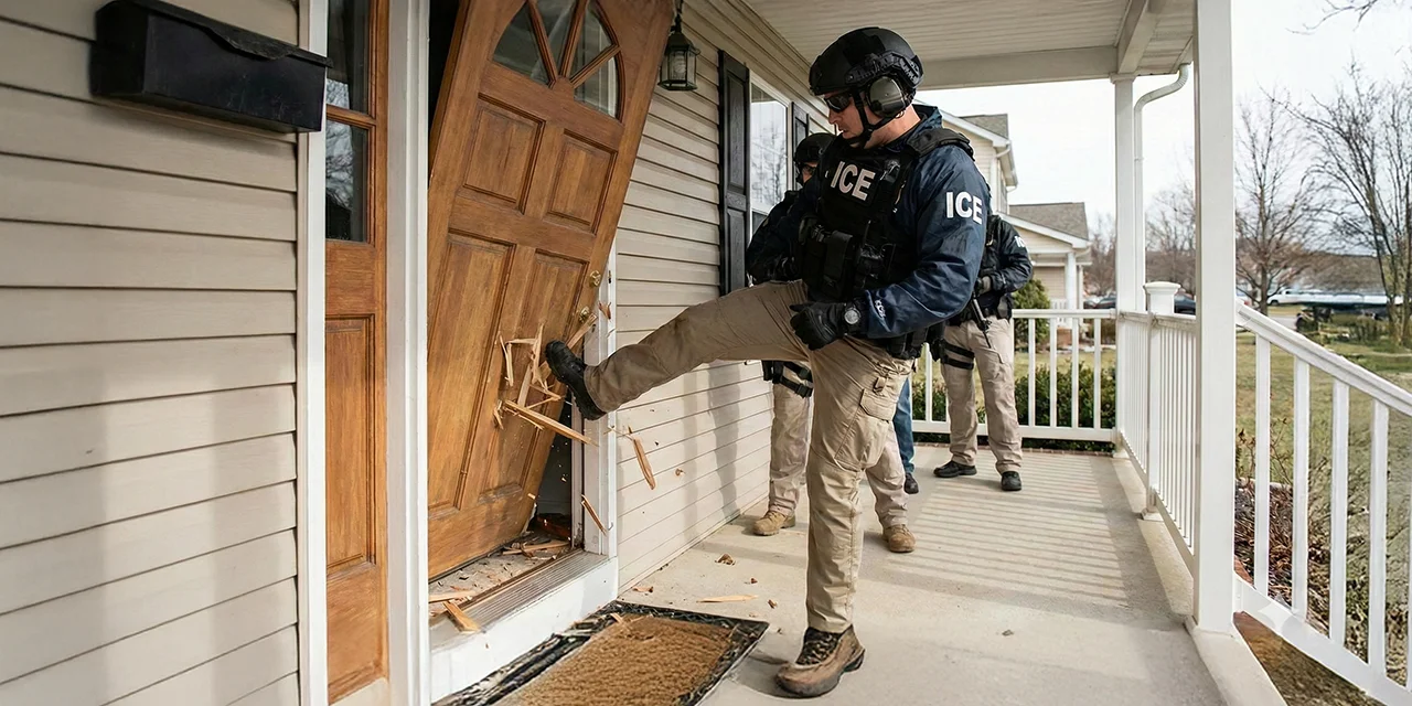 ICE entrando nas casas sem ordem judicial