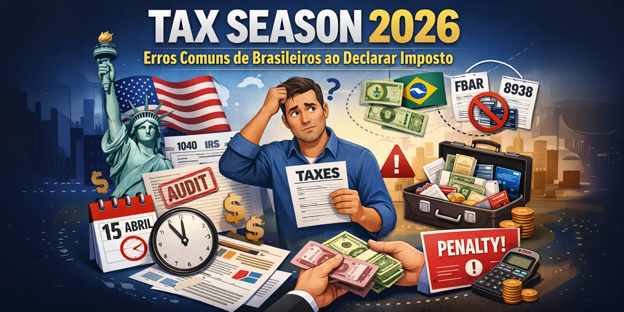 Tax Season 2026, erros comuns de brasileiros ao declarar imposto